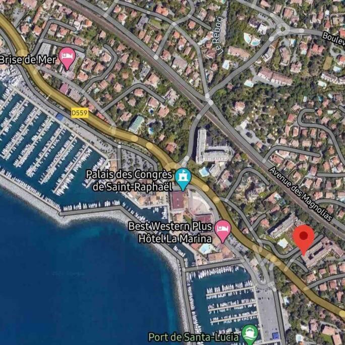 Chaleureux Appartement Face Au Port Sta Lucia, Tout A Pieds, Wifi Saint-Raphaël Buitenkant foto